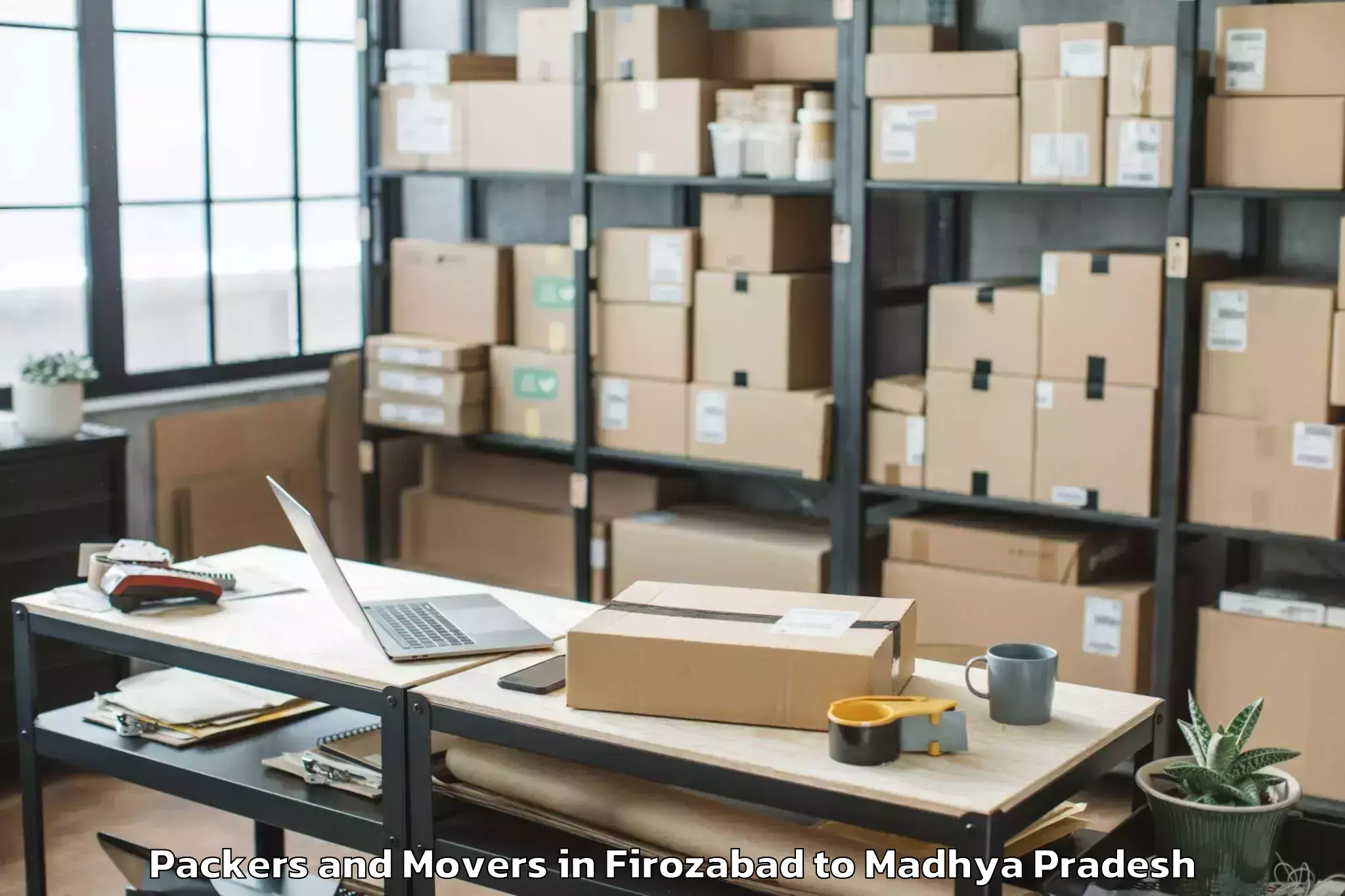 Book Firozabad to Mauganj Packers And Movers